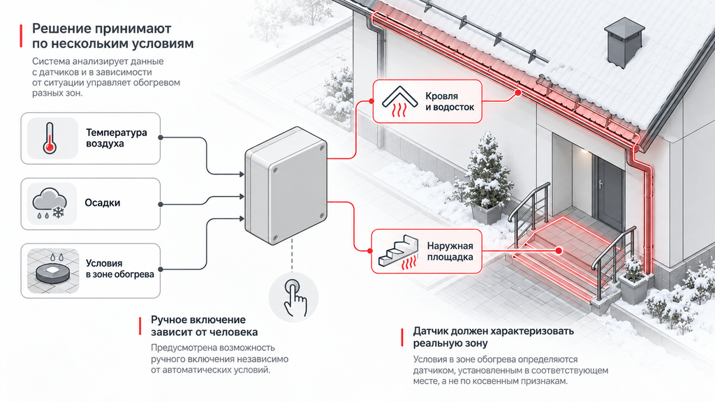 image-1024x576 Автоматика антиобледенения кровли, зачем нужны датчики вместо ручного включения